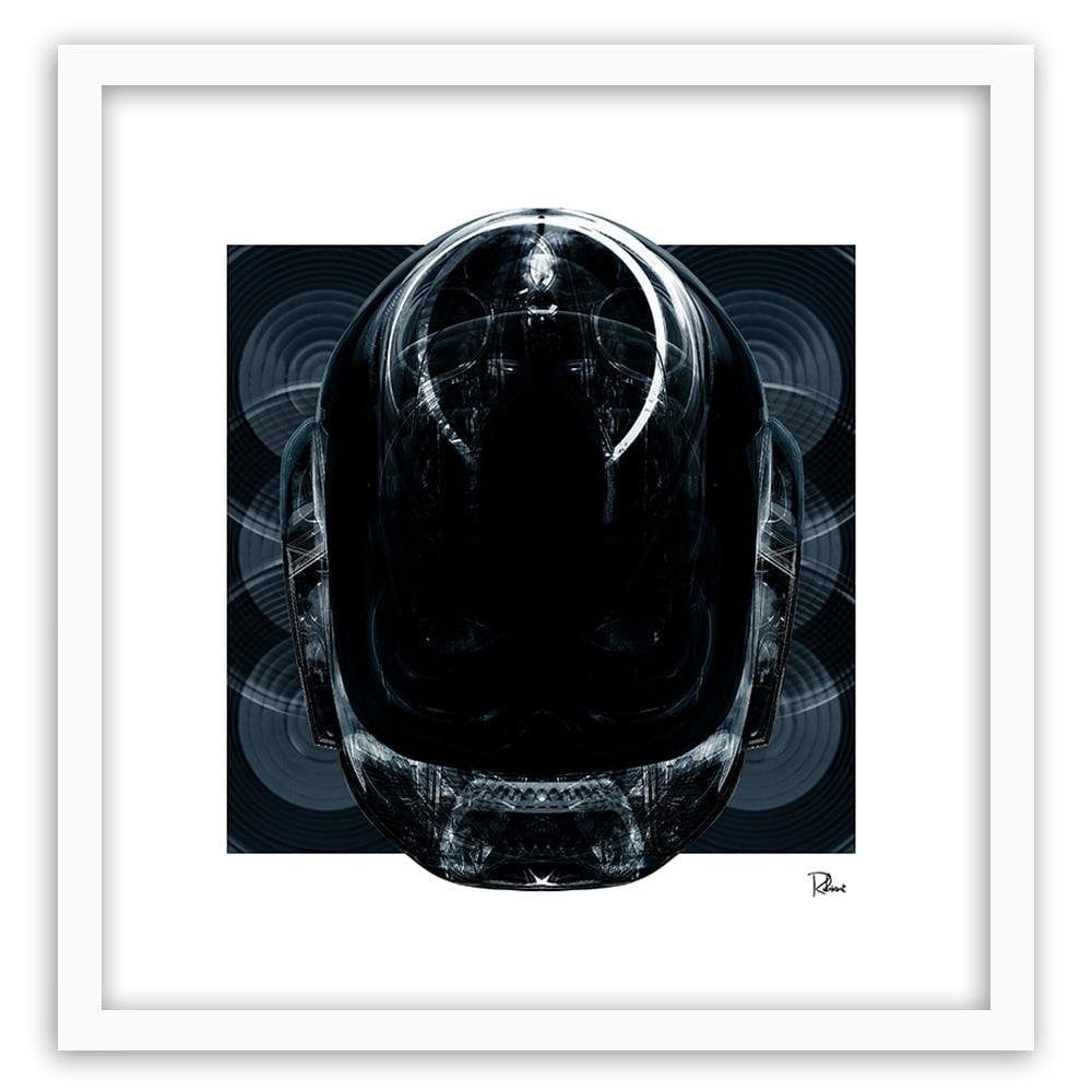 Glezna baltā rāmī - Helmet Electro  Home Trends DECO
