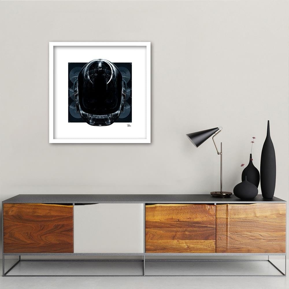 Glezna baltā rāmī - Helmet Electro  Home Trends DECO