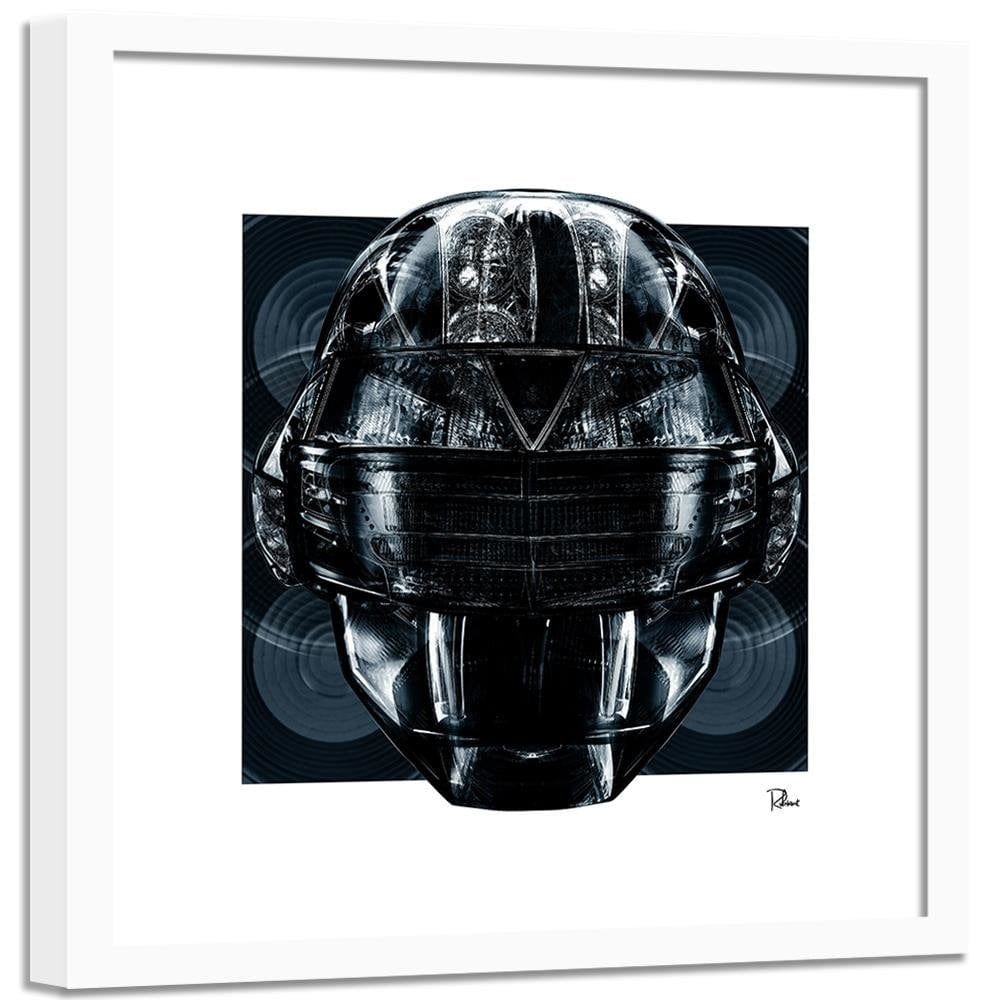 Glezna baltā rāmī - Helmet Music  Home Trends DECO