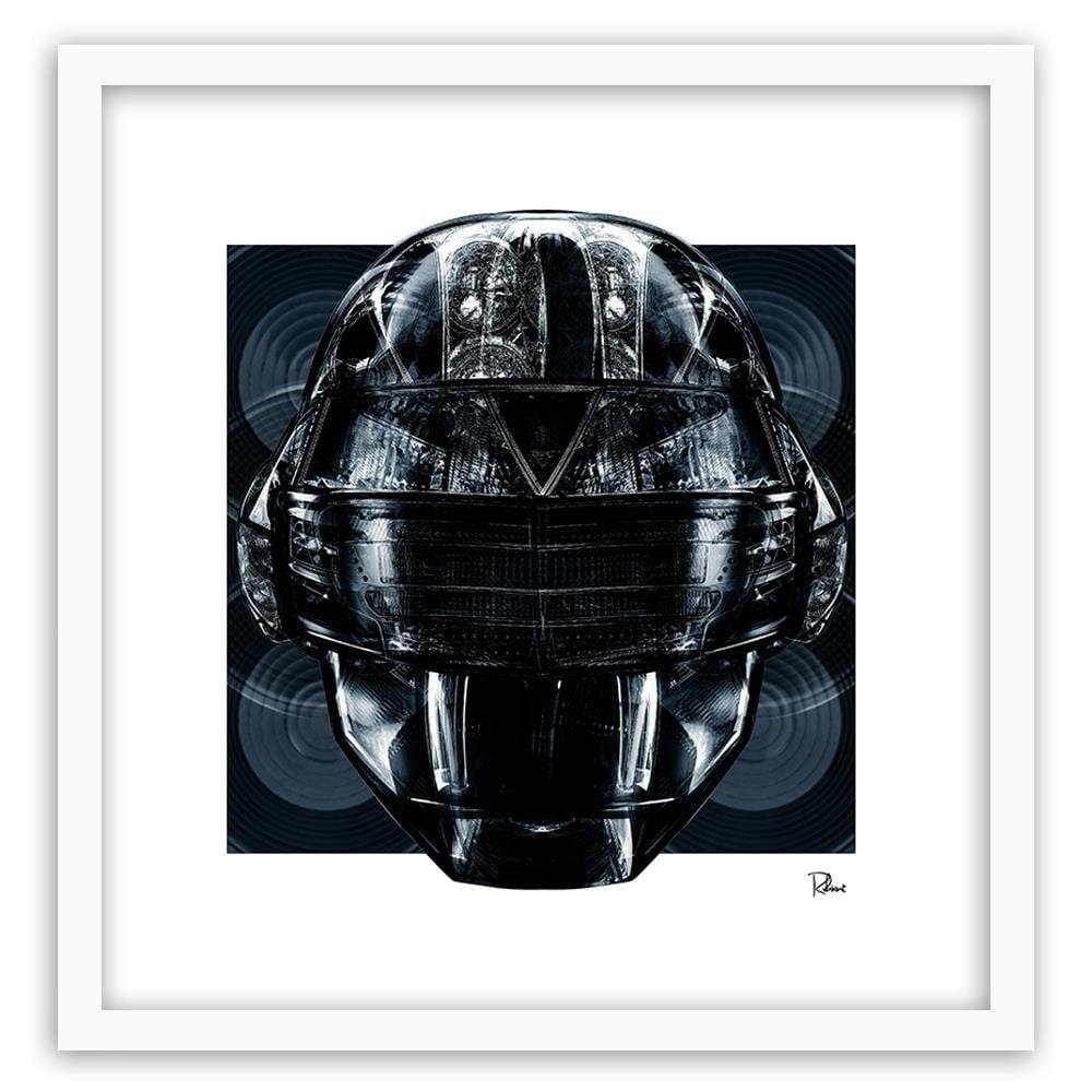 Glezna baltā rāmī - Helmet Music  Home Trends DECO
