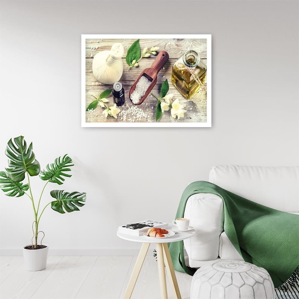 Glezna baltā rāmī - Herbs And Spices Home Trends DECO