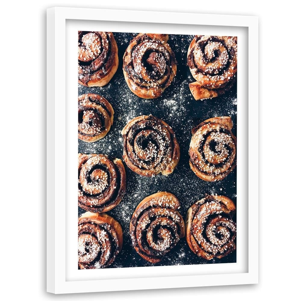 Glezna baltā rāmī - Hot Sweets Home Trends DECO