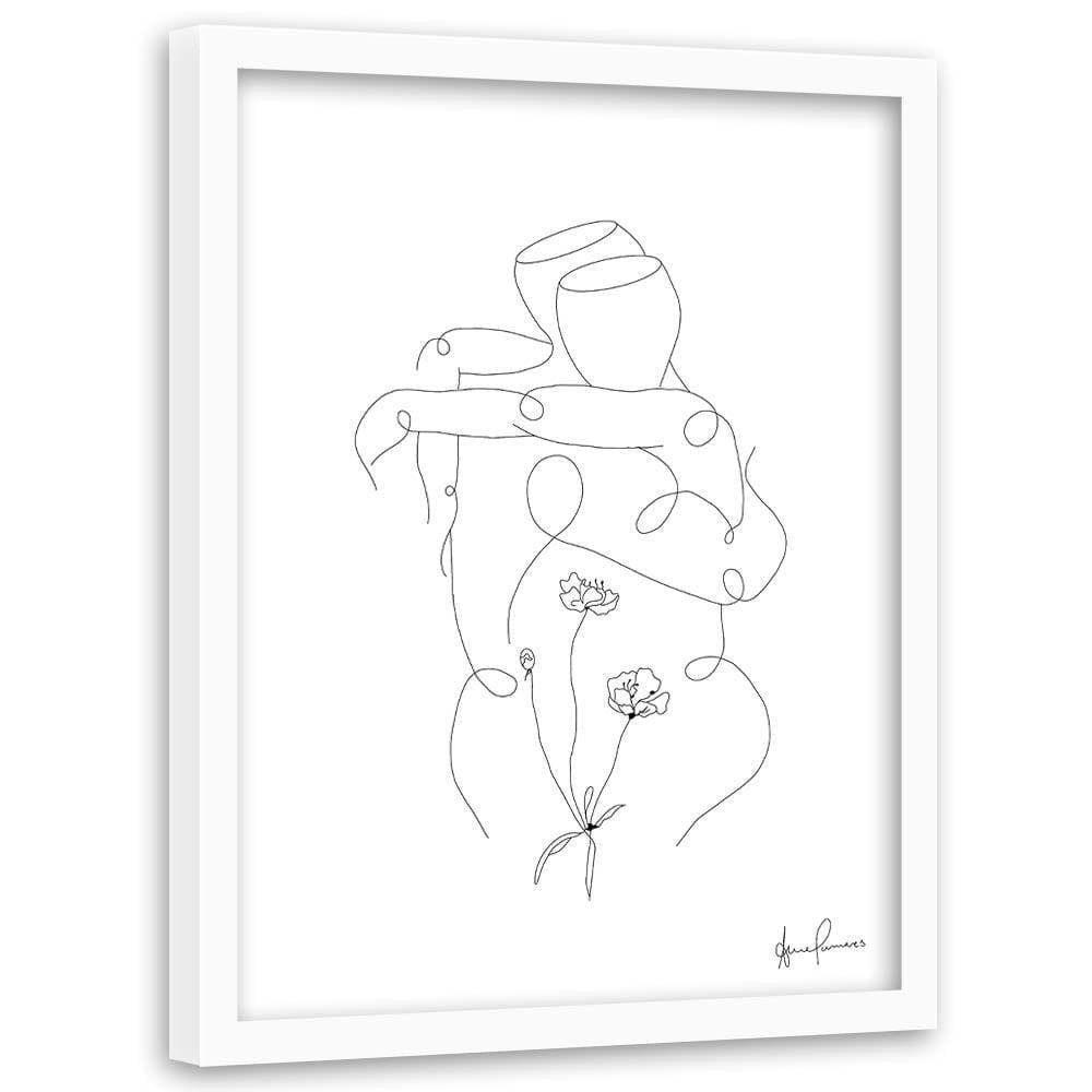 Glezna baltā rāmī - Hugged Home Trends DECO