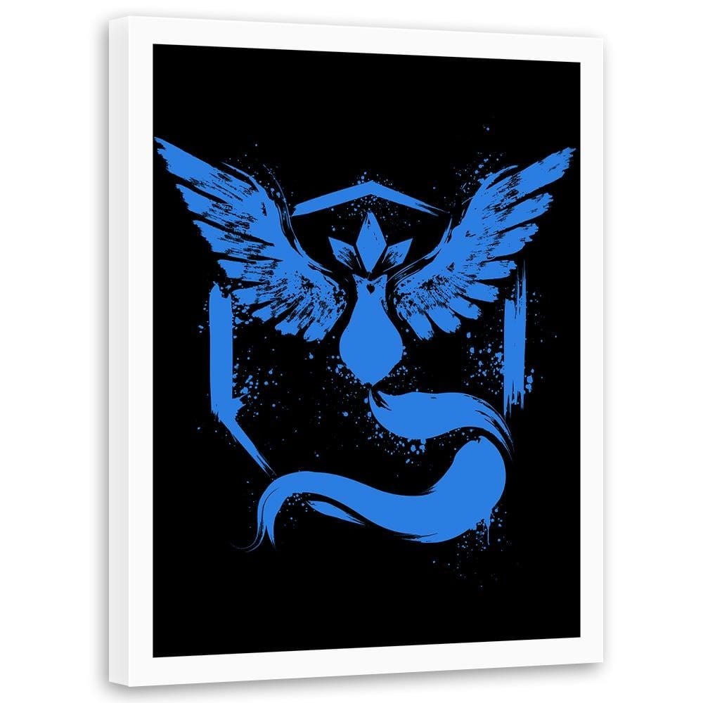 Glezna baltā rāmī - Illustration Blue  Home Trends DECO