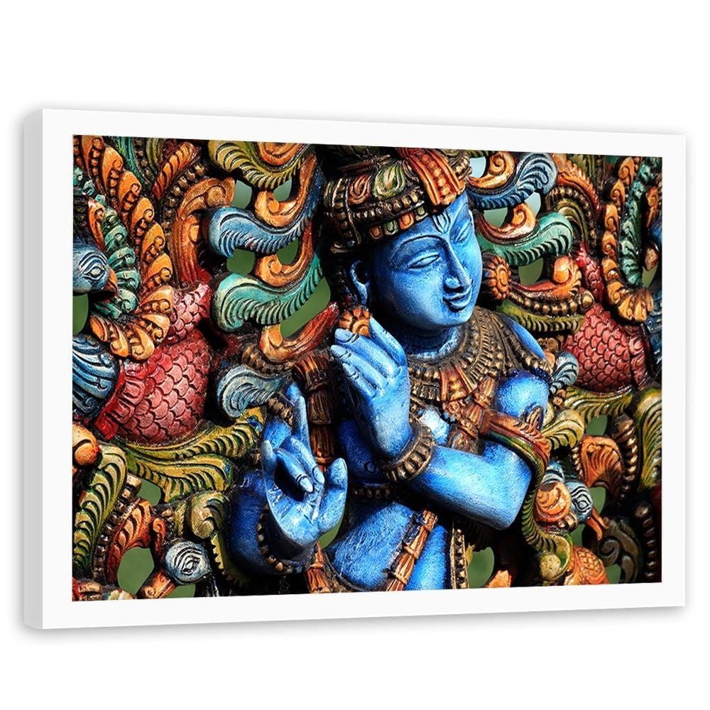 Glezna baltā rāmī - India Style Home Trends DECO