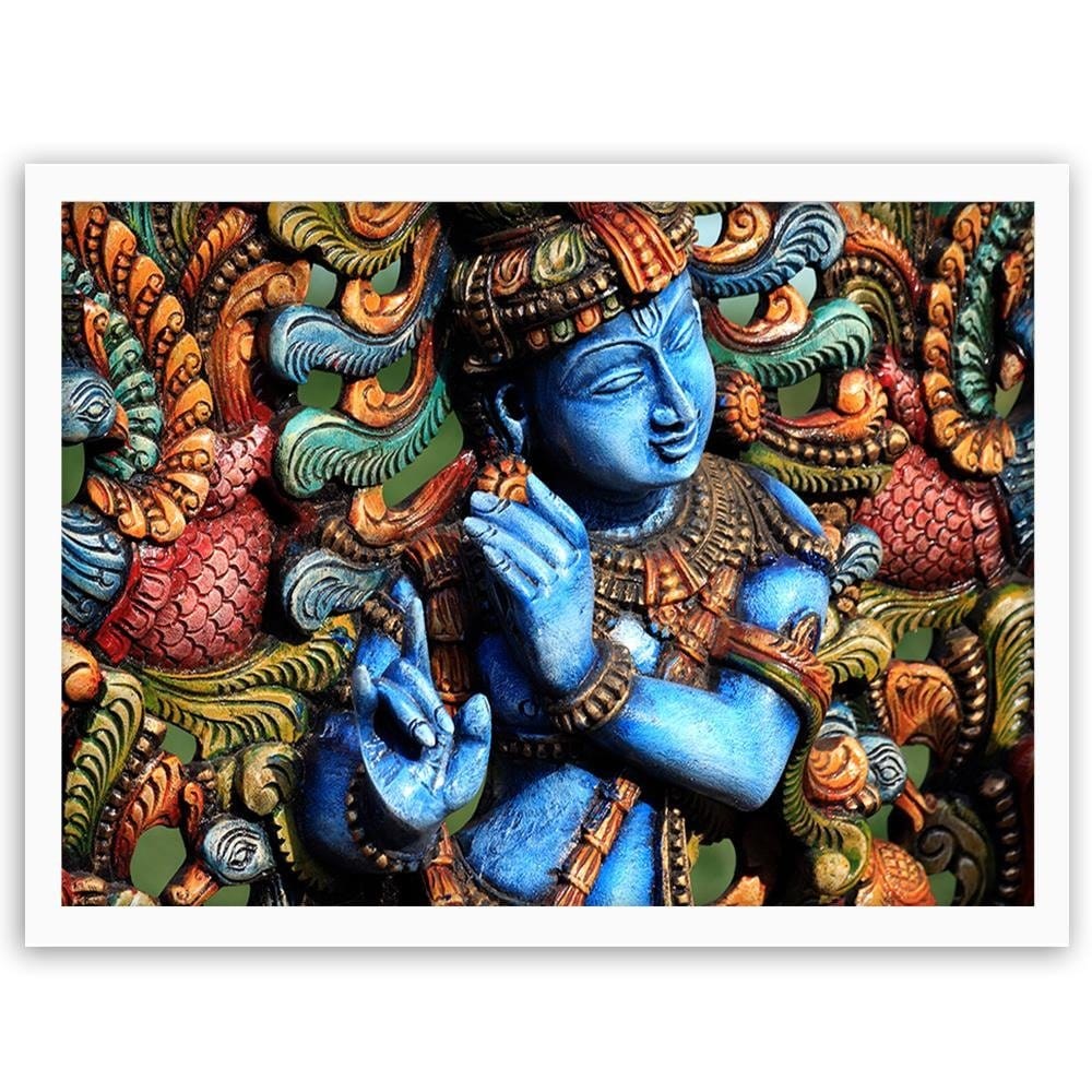 Glezna baltā rāmī - India Style Home Trends DECO