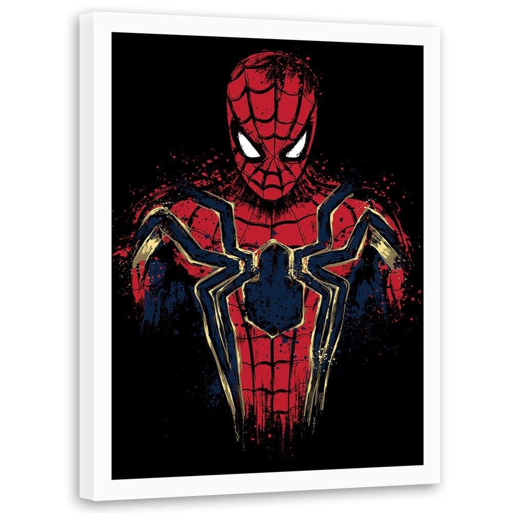Glezna baltā rāmī - Infinity Spider Red  Home Trends DECO
