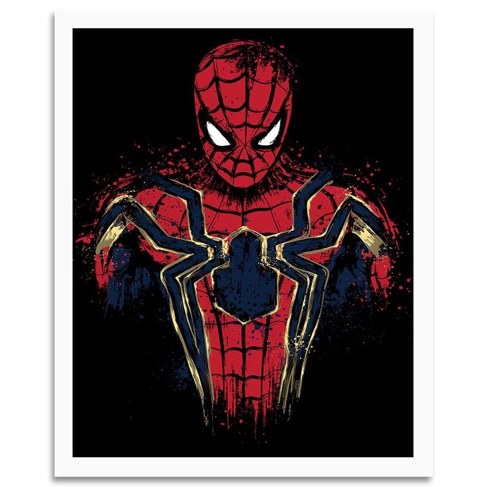Glezna baltā rāmī - Infinity Spider Red  Home Trends DECO