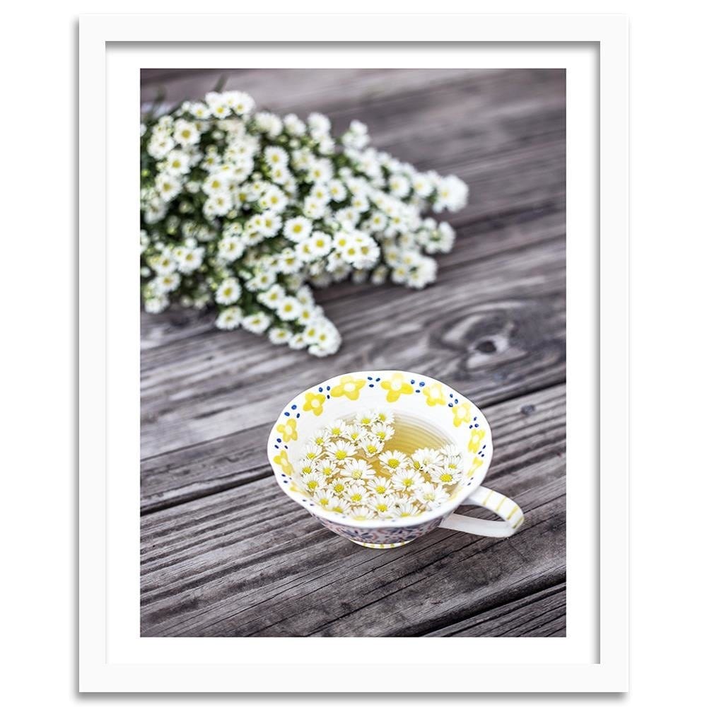 Glezna baltā rāmī - Infusion Of Chamomile Home Trends DECO