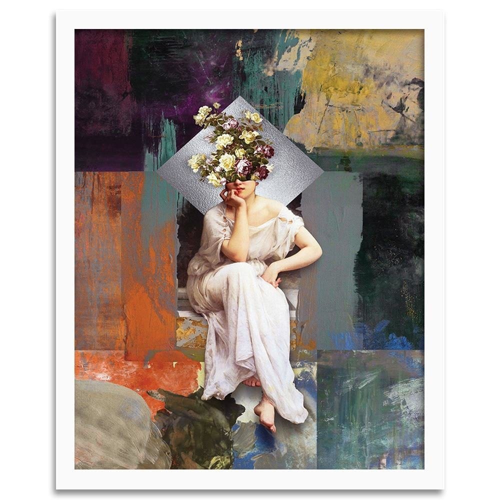 Glezna baltā rāmī - Inspirational Artwork Home Trends DECO