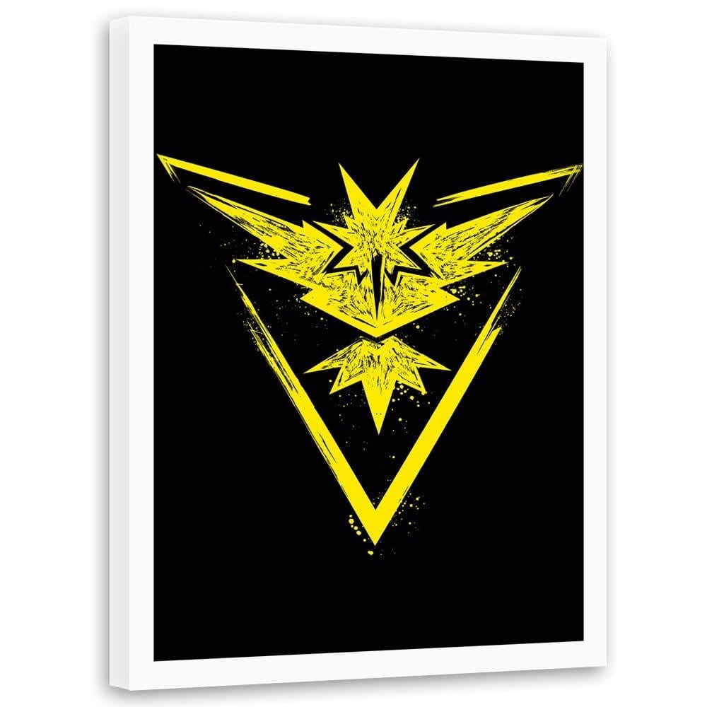 Glezna baltā rāmī - Instinct Yellow  Home Trends DECO