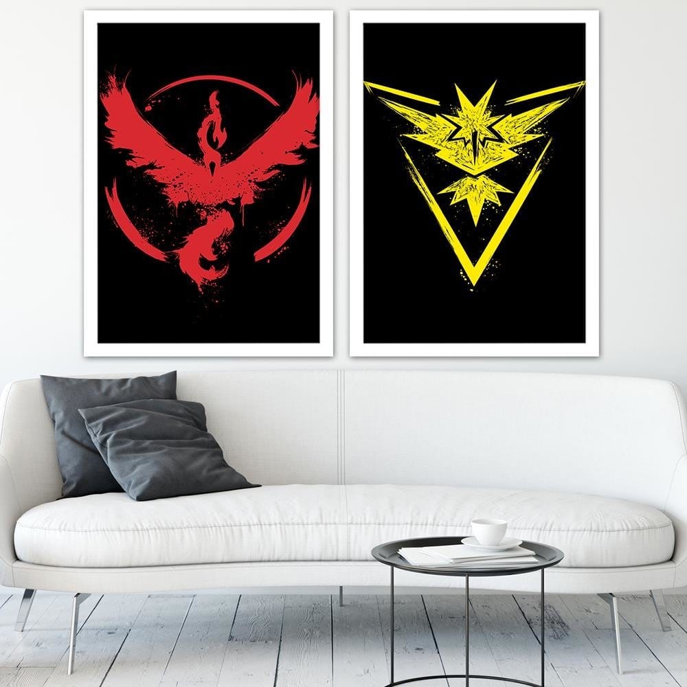 Glezna baltā rāmī - Instinct Yellow  Home Trends DECO