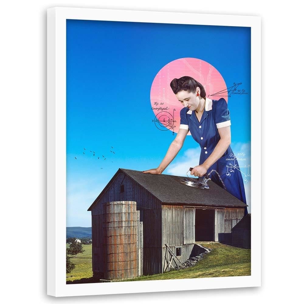Glezna baltā rāmī - Ironing Home Trends DECO