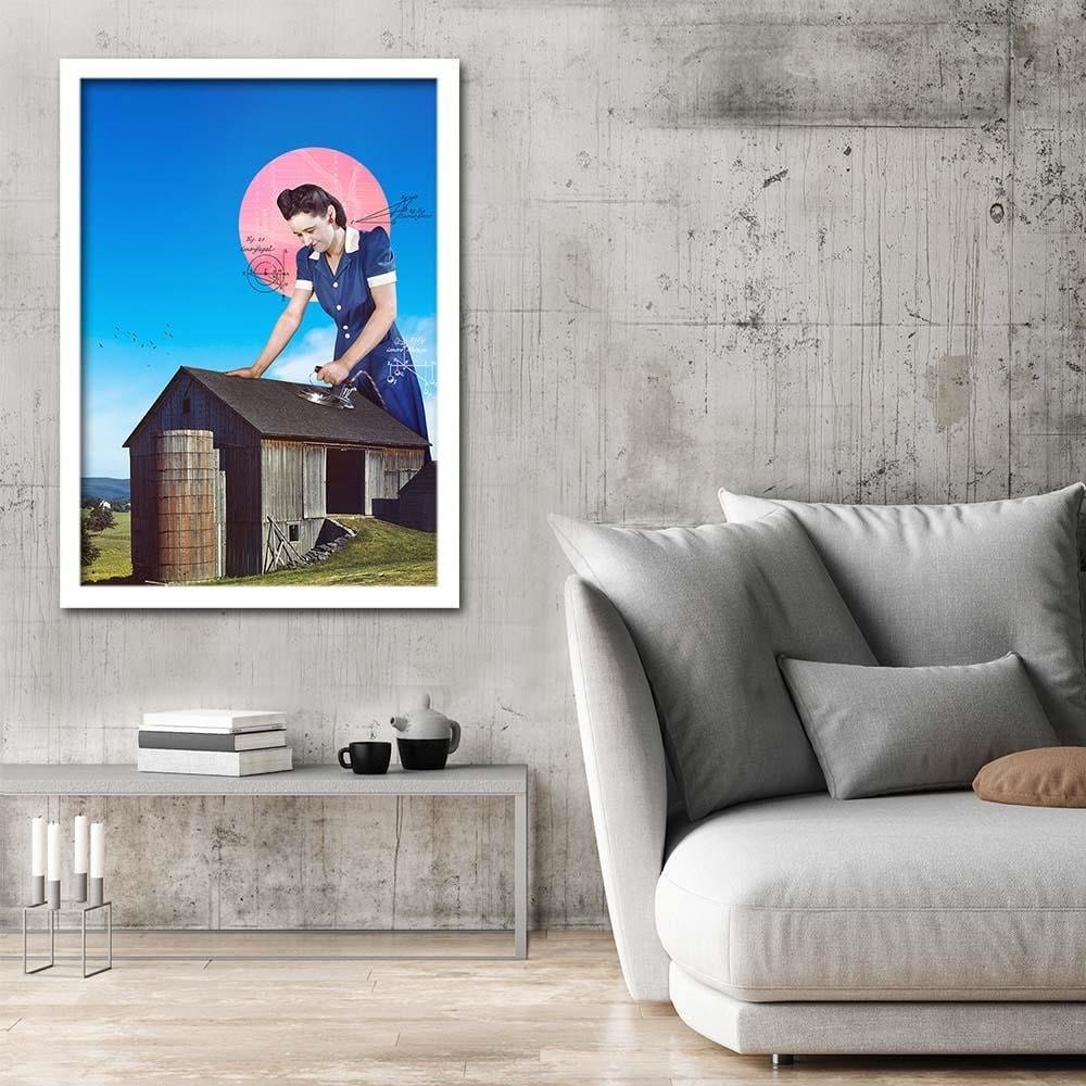 Glezna baltā rāmī - Ironing Home Trends DECO