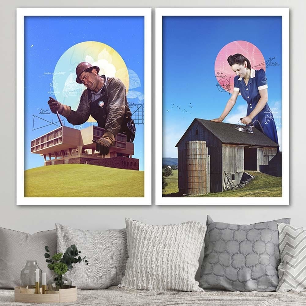 Glezna baltā rāmī - Ironing Home Trends DECO