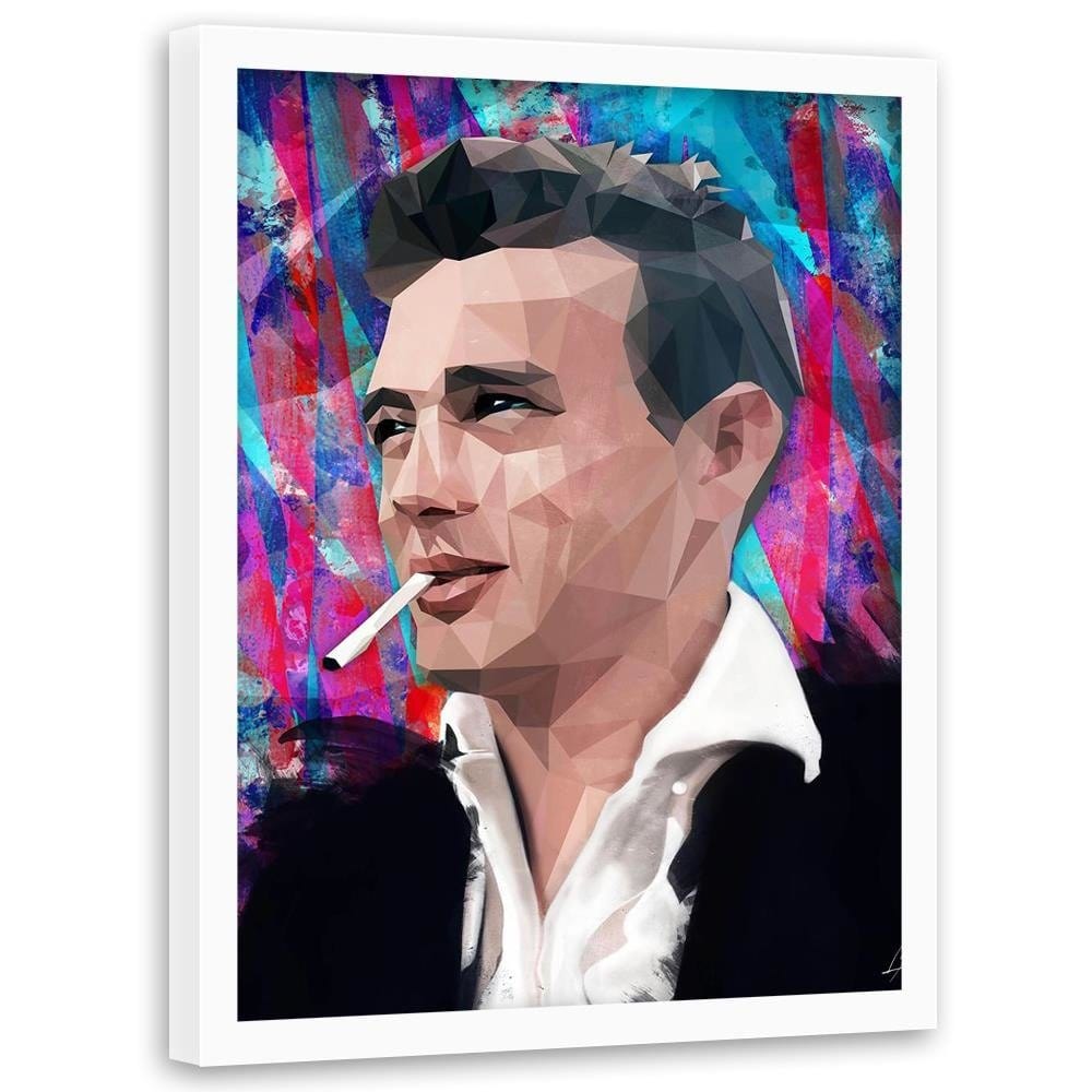 Glezna baltā rāmī - James Dean Home Trends DECO