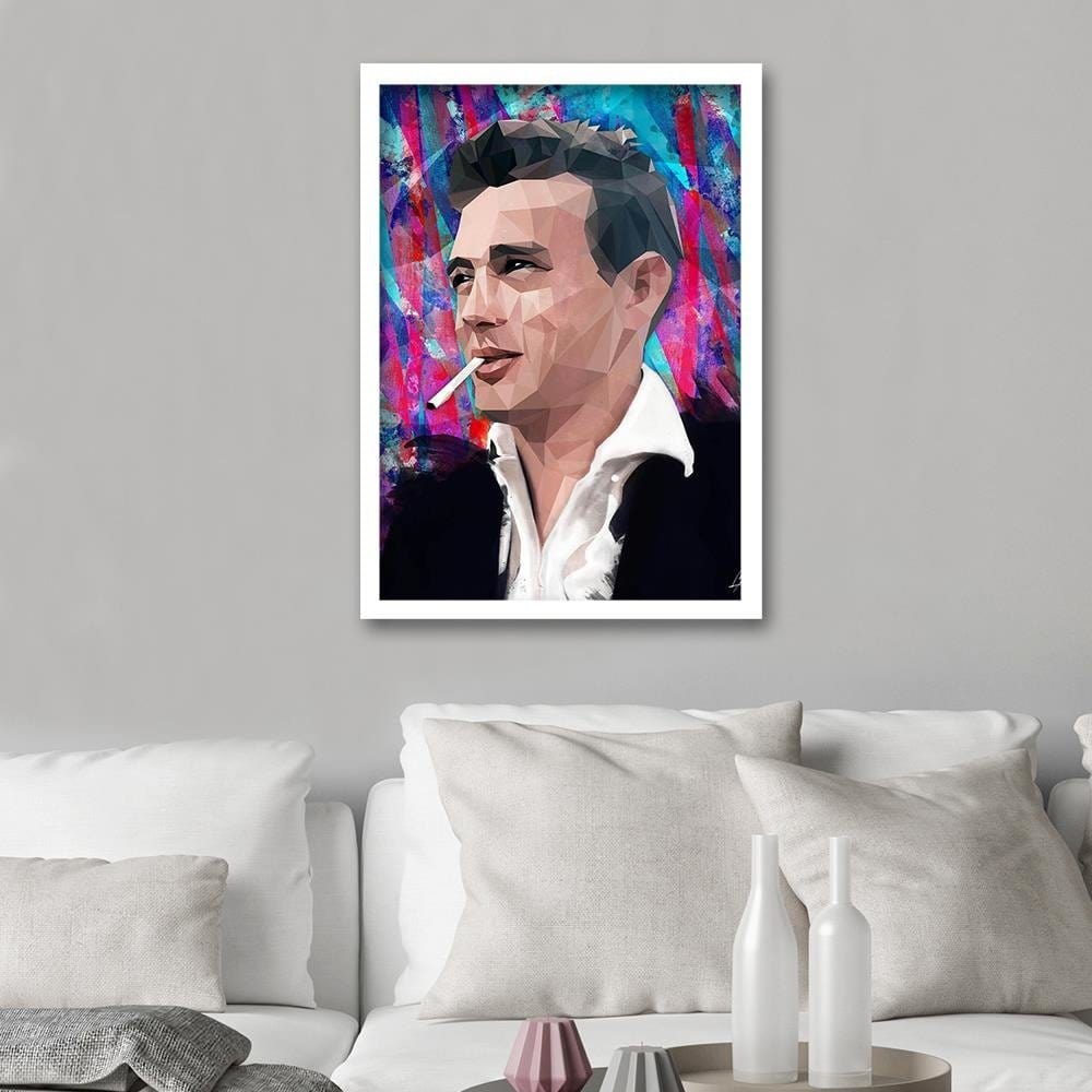 Glezna baltā rāmī - James Dean Home Trends DECO