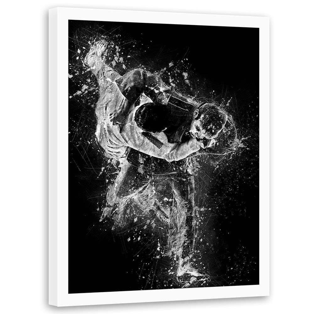 Glezna baltā rāmī - Judo Fight 2 Home Trends DECO