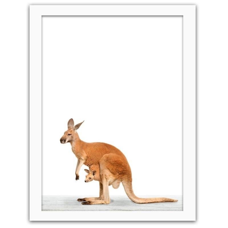 Glezna baltā rāmī - Kangaroo Home Trends DECO