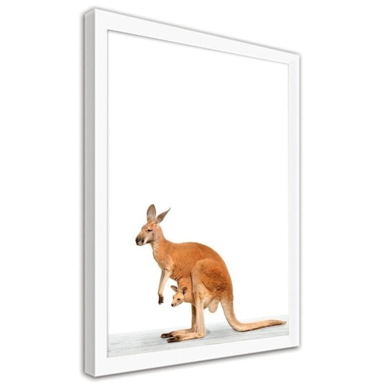 Glezna baltā rāmī - Kangaroo Home Trends DECO