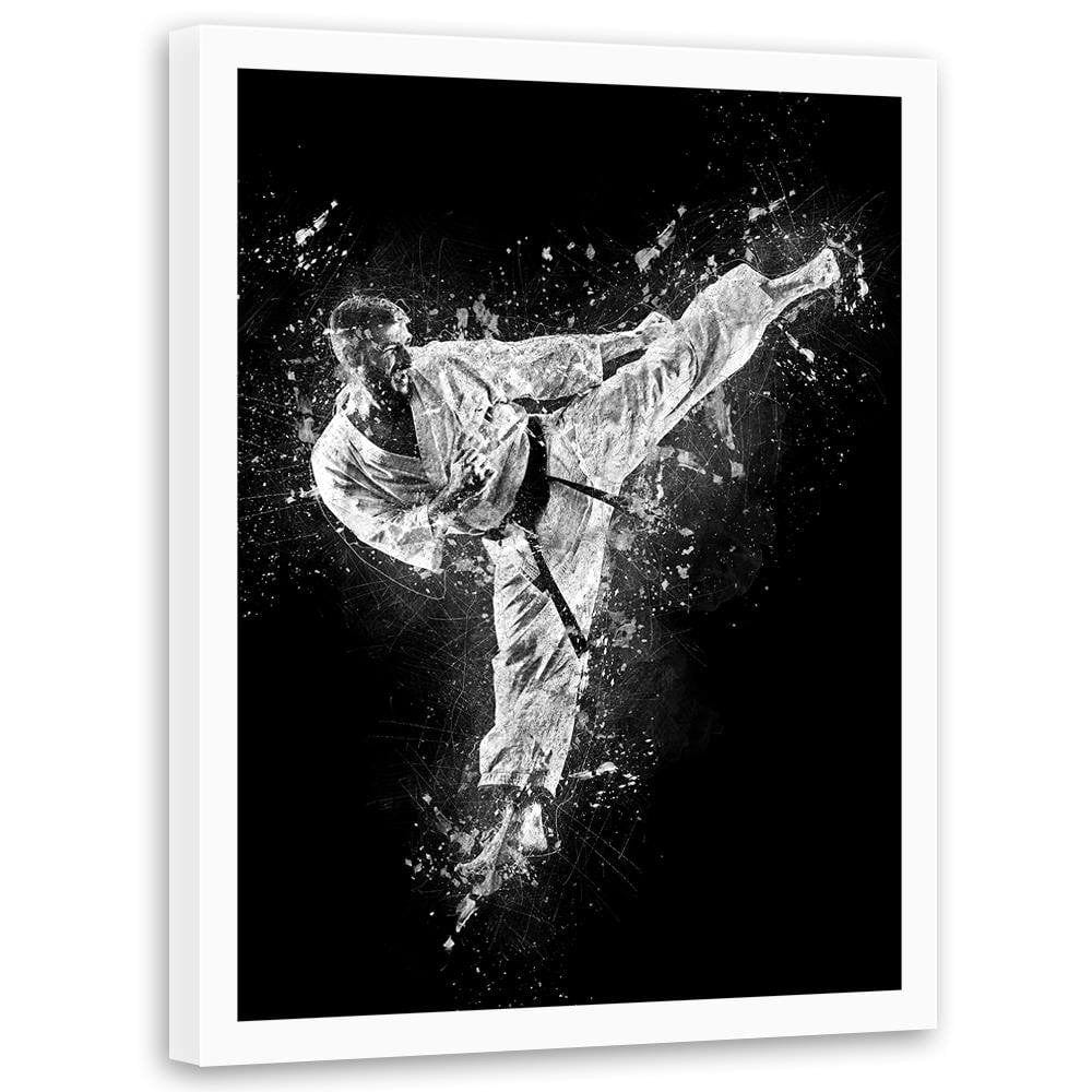 Glezna baltā rāmī - Karateka Home Trends DECO