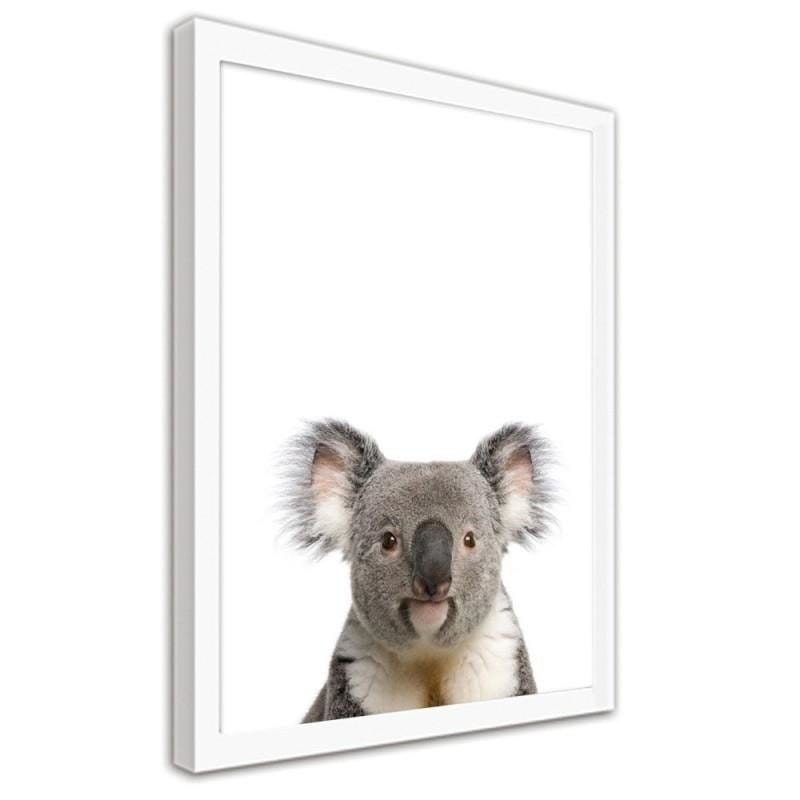 Glezna baltā rāmī - Koala Home Trends DECO