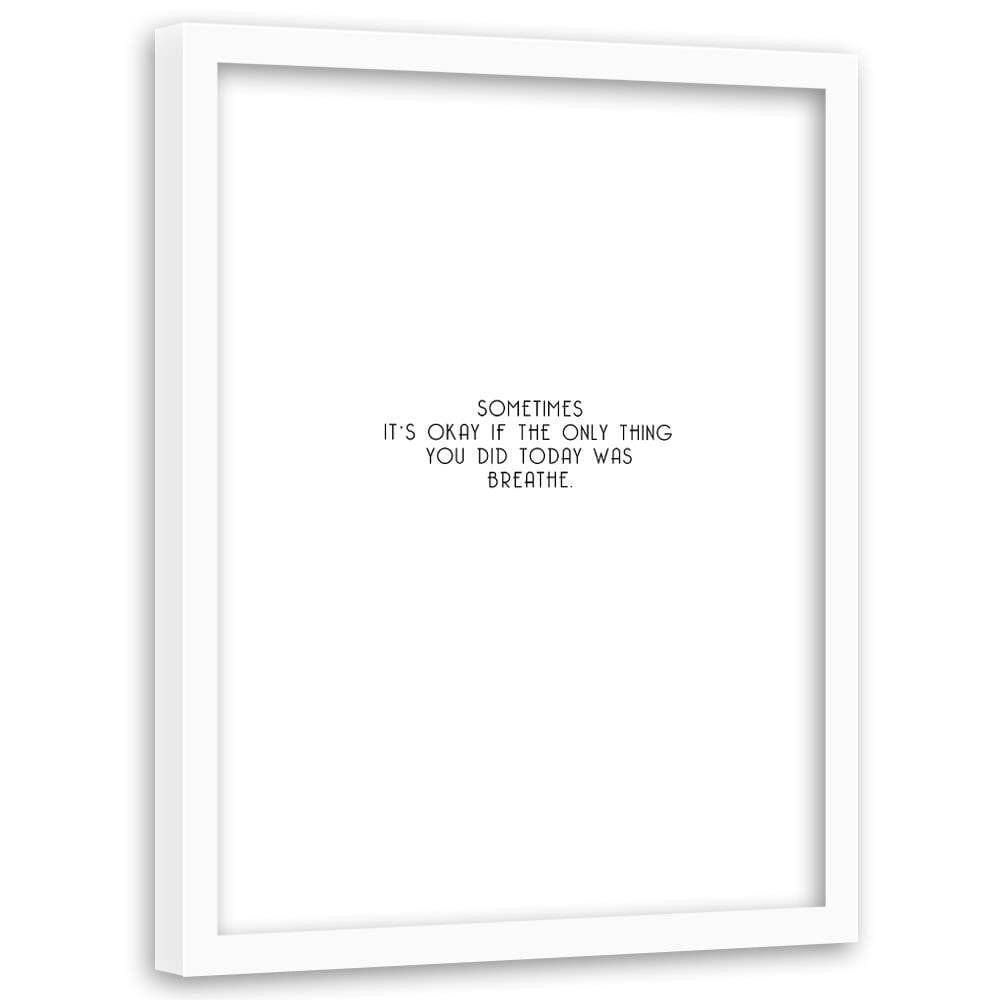 Glezna baltā rāmī - Lazy Day Home Trends DECO