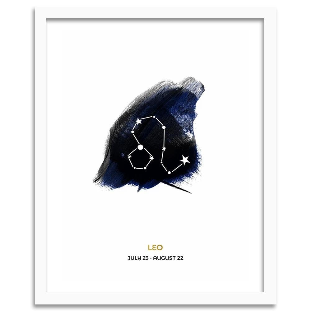 Glezna baltā rāmī - Le Zodiac Sign Home Trends DECO