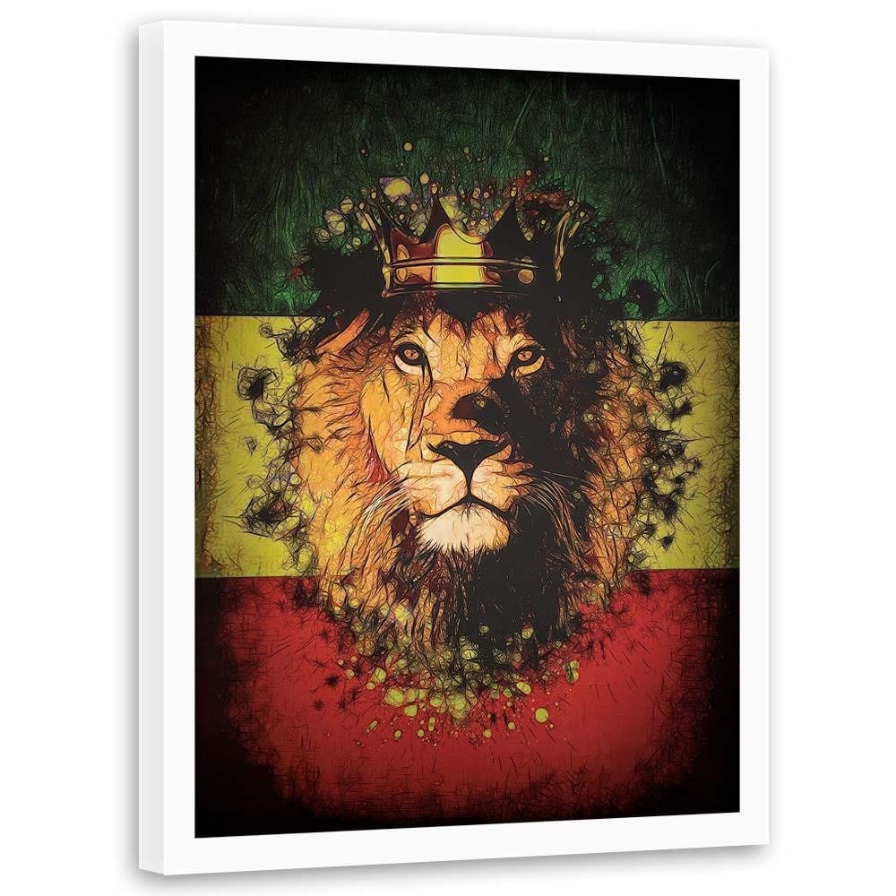Glezna baltā rāmī - Lion King Home Trends DECO