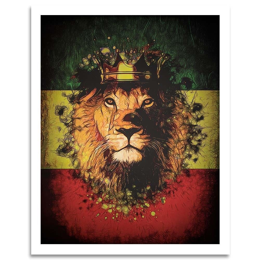 Glezna baltā rāmī - Lion King Home Trends DECO
