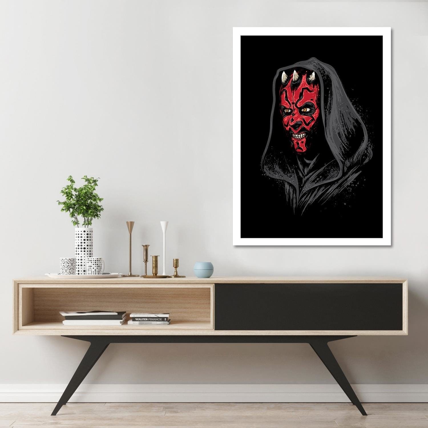 Glezna baltā rāmī - Lord Assassin Red Home Trends DECO