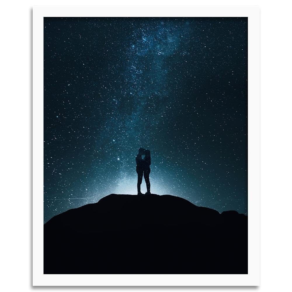 Glezna baltā rāmī - Love In The Starlight Home Trends DECO