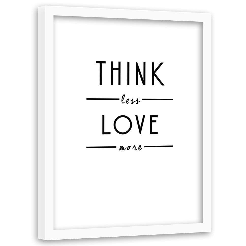 Glezna baltā rāmī - Love More Home Trends DECO