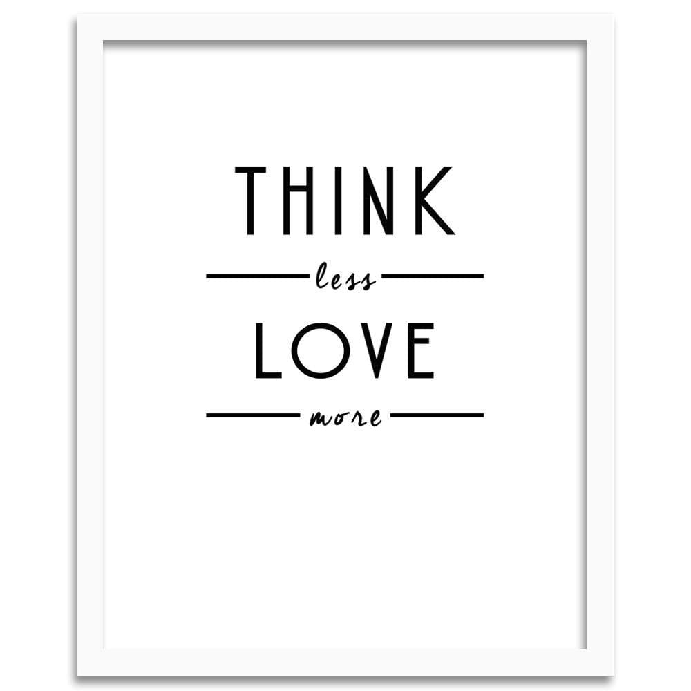 Glezna baltā rāmī - Love More Home Trends DECO