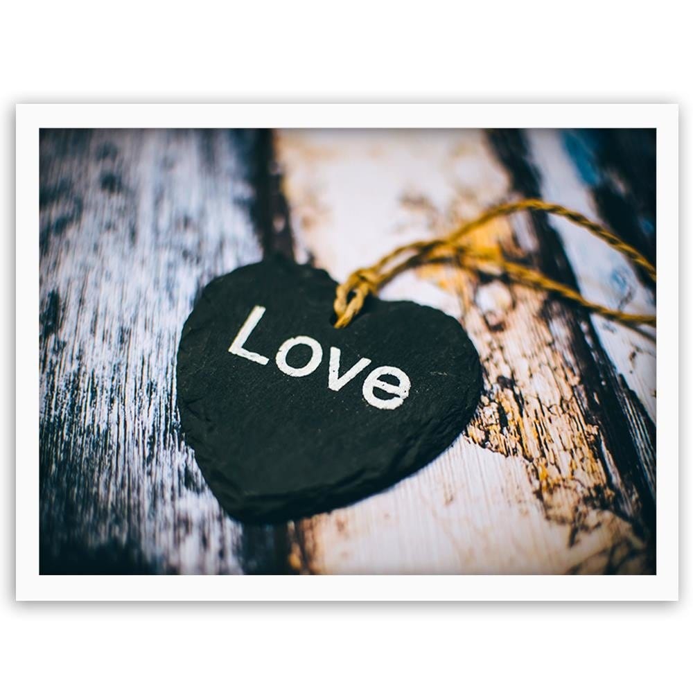 Glezna baltā rāmī - Love Nackle Home Trends DECO