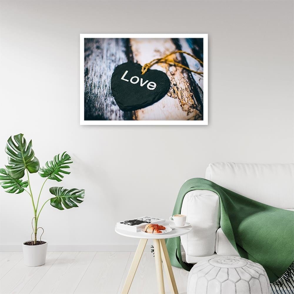 Glezna baltā rāmī - Love Nackle Home Trends DECO