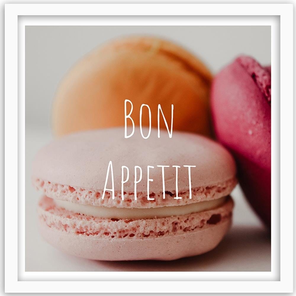 Glezna baltā rāmī - Macaroons - Bon Apetit Home Trends DECO