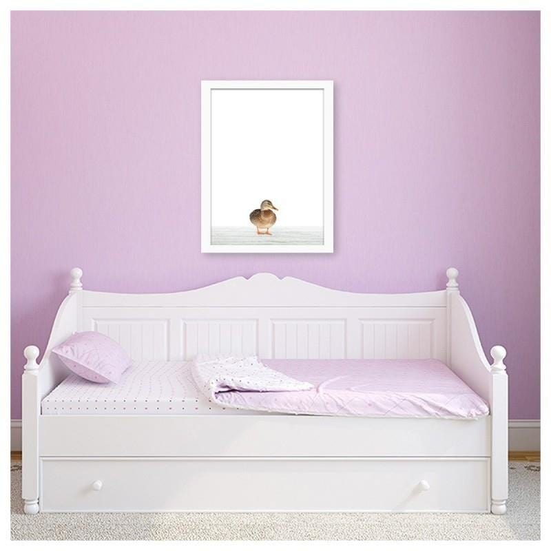 Glezna baltā rāmī - Mallard duck Home Trends DECO