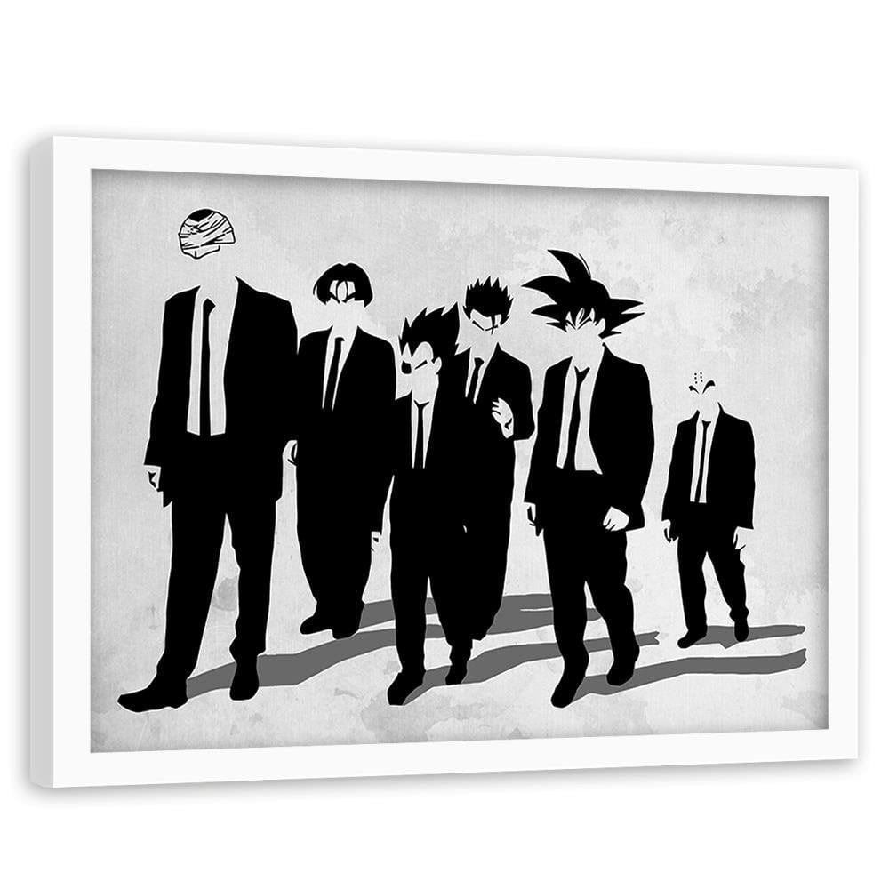 Glezna baltā rāmī - Man In Black Goku Home Trends DECO