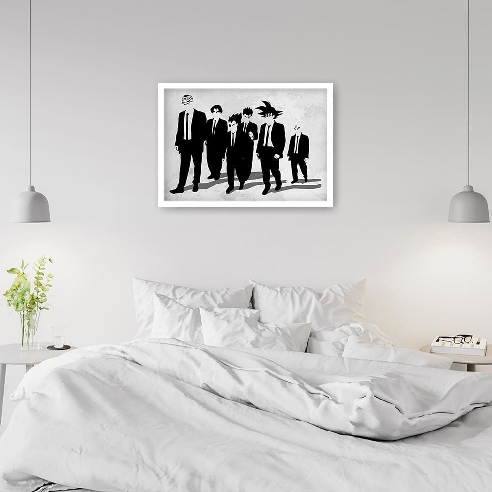 Glezna baltā rāmī - Man In Black Goku Home Trends DECO