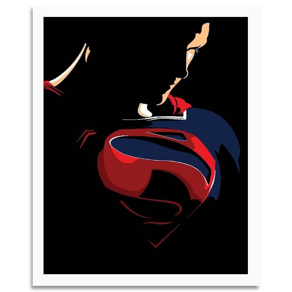 Glezna baltā rāmī - Man Of Steel Home Trends DECO