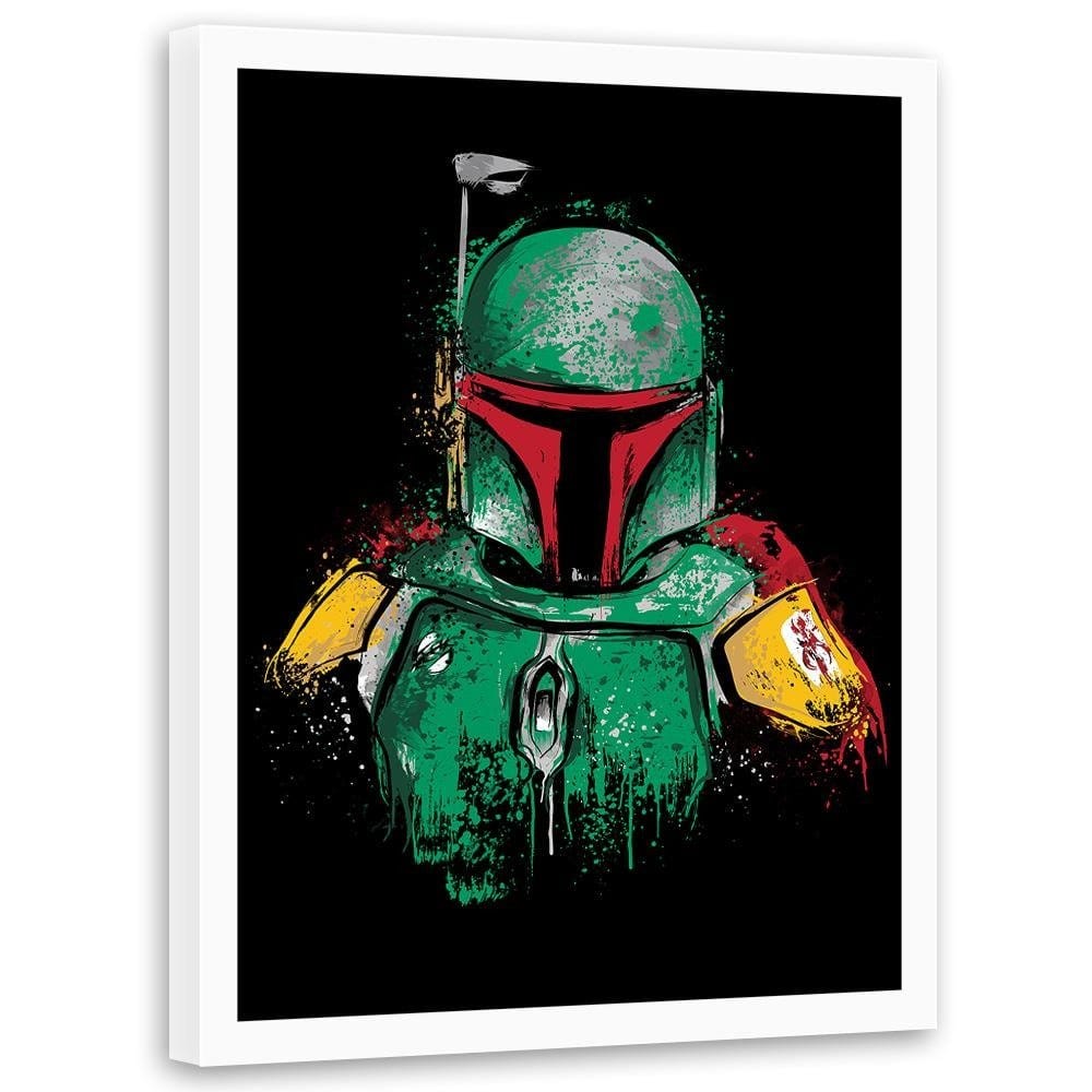 Glezna baltā rāmī - Mandalorian Armor Home Trends DECO