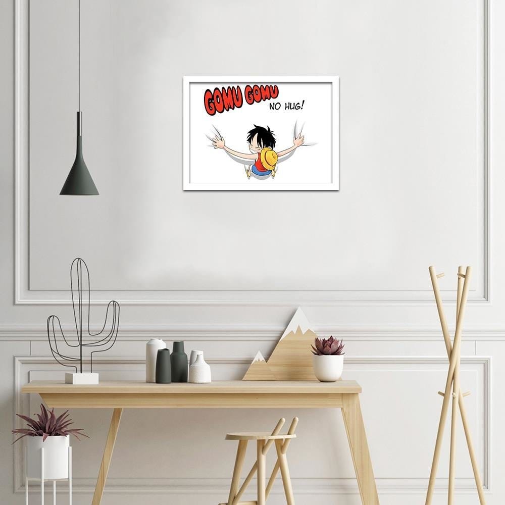 Glezna baltā rāmī - Manga Hugging Home Trends DECO
