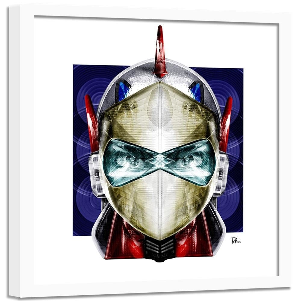 Glezna baltā rāmī - Mask Japanese Hero Home Trends DECO