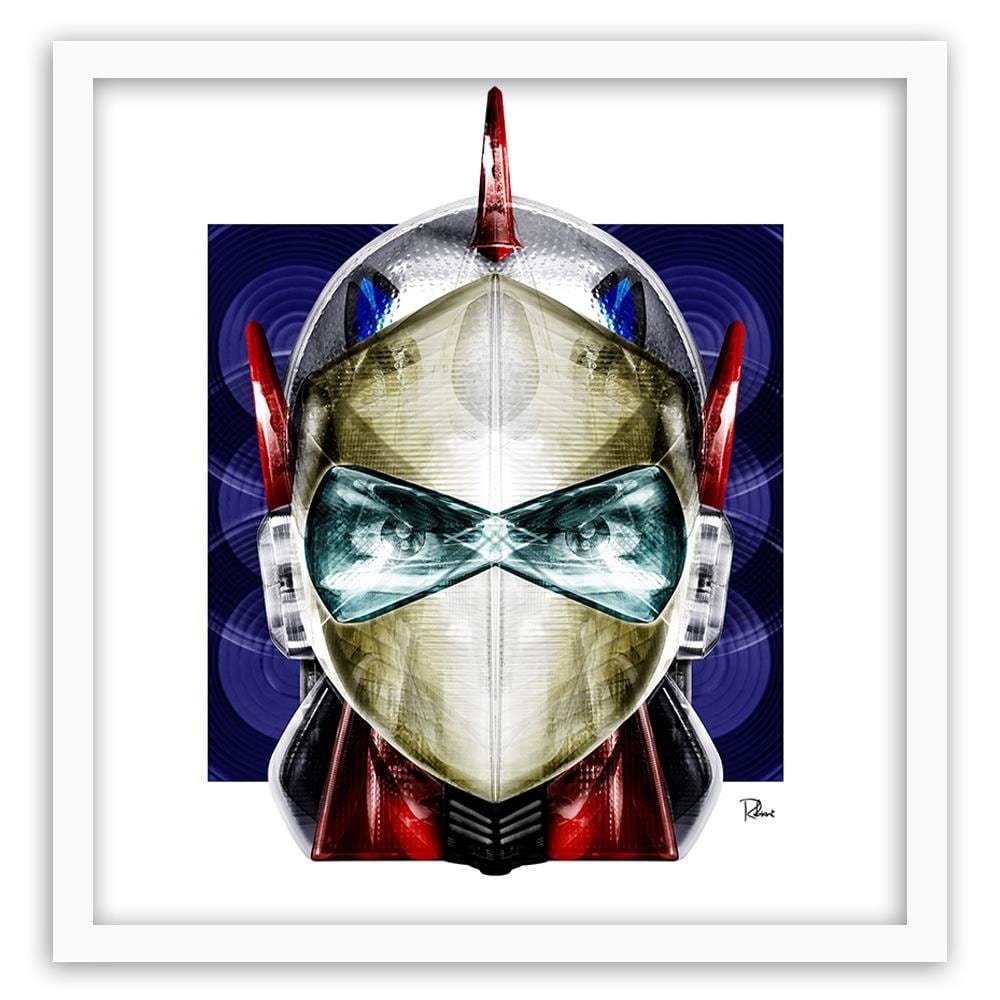 Glezna baltā rāmī - Mask Japanese Hero Home Trends DECO