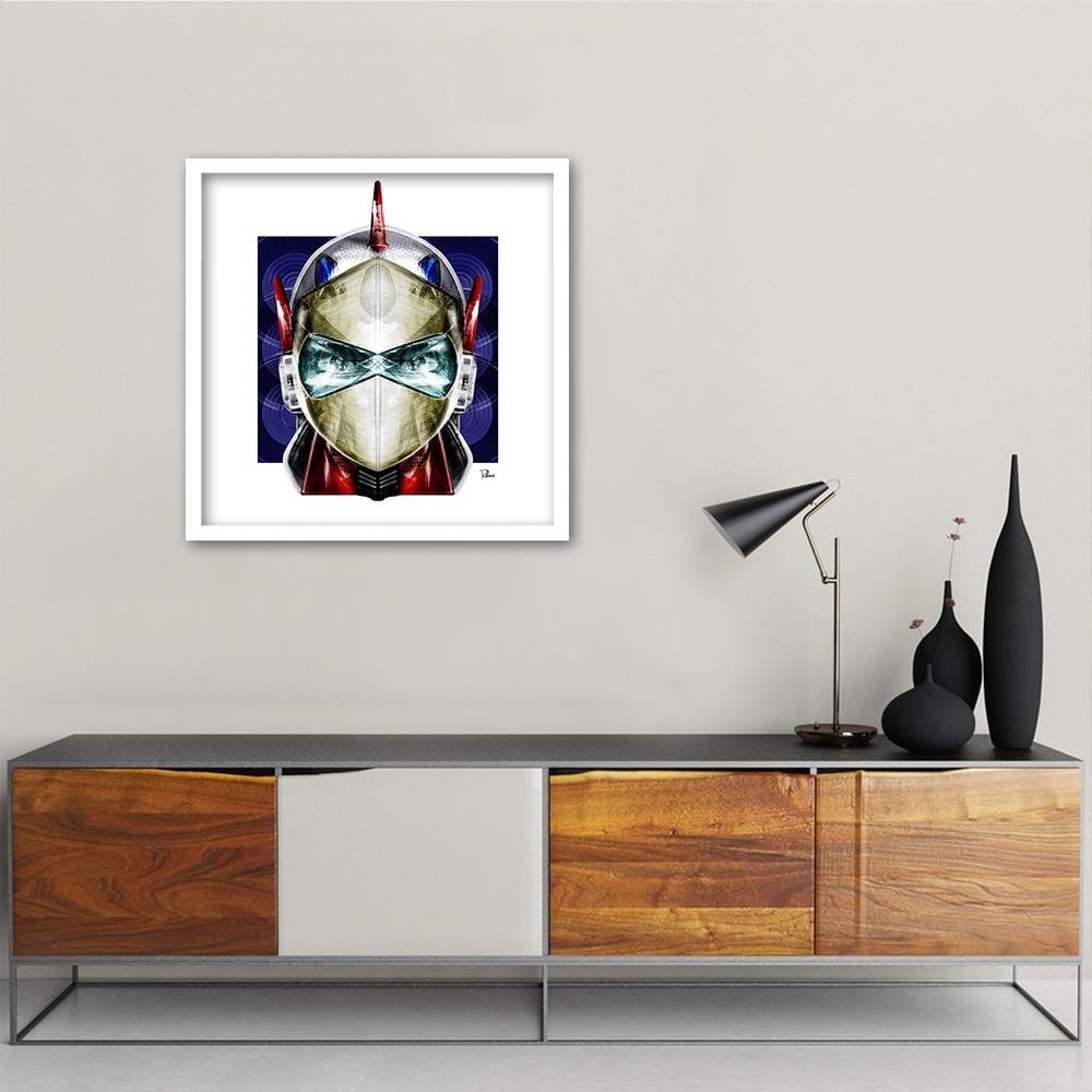 Glezna baltā rāmī - Mask Japanese Hero Home Trends DECO