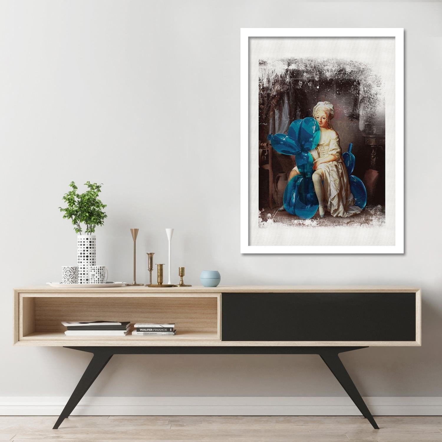 Glezna baltā rāmī - Mixed Media Home Trends DECO