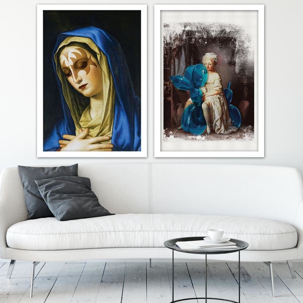 Glezna baltā rāmī - Mixed Media Home Trends DECO