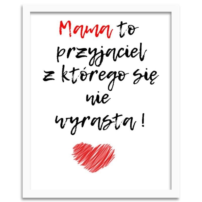Glezna baltā rāmī - Mom's a friend. Home Trends DECO