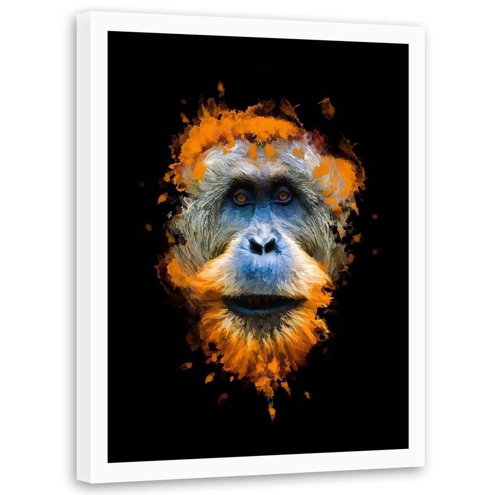 Glezna baltā rāmī - Monkey Home Trends DECO